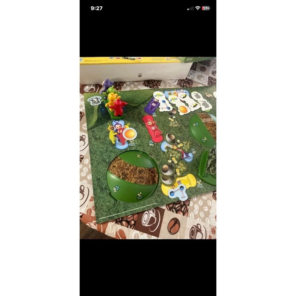 Vintage 1998 Milton Bradley Teletubbies Teletubbyland Board Game Incomplete